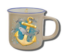 Laden Sie das Bild in den Galerie-Viewer, Geschirr-Set Natur Neu Anker Hai