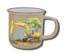 Laden Sie das Bild in den Galerie-Viewer, Namenstasse Natur 250ml Bagger