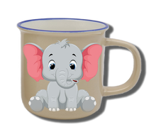 Laden Sie das Bild in den Galerie-Viewer, Geschirr-Set Natur Neu Elefant