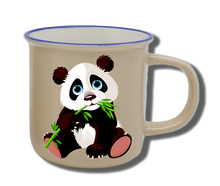 Laden Sie das Bild in den Galerie-Viewer, Geschirr-Set Natur Neu Panda