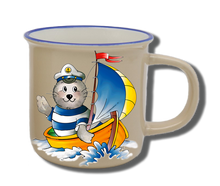 Load image into Gallery viewer, Namenstasse Natur 250ml Seehund Boot