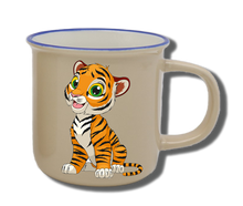 Laden Sie das Bild in den Galerie-Viewer, Geschirr-Set Natur Neu Tiger