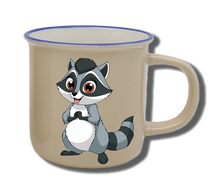 Laden Sie das Bild in den Galerie-Viewer, Geschirr-Set Natur Neu Waschbär