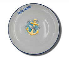 Laden Sie das Bild in den Galerie-Viewer, Geschirr-Set Natur Neu Anker Hai