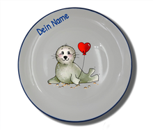 Laden Sie das Bild in den Galerie-Viewer, Geschirr-Set Natur Neu Seehund Herz