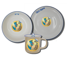 Laden Sie das Bild in den Galerie-Viewer, Geschirr-Set Natur Neu Bullauge Schildkröte