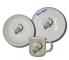 Laden Sie das Bild in den Galerie-Viewer, Geschirr-Set Natur Neu Koala