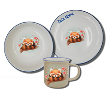 Laden Sie das Bild in den Galerie-Viewer, Geschirr-Set Natur Neu Roter Panda