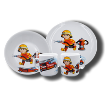 Laden Sie das Bild in den Galerie-Viewer, Geschirr aus Porzellan mit Namen und Feuerwehr