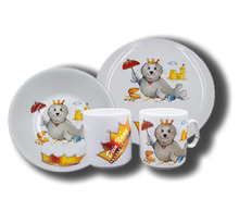 Laden Sie das Bild in den Galerie-Viewer, Geschirr aus Porzellan mit Namen und Seehund Prinzessin
