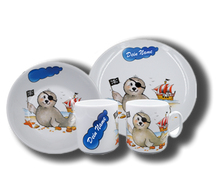 Laden Sie das Bild in den Galerie-Viewer, Geschirr-Set Brillant Seehund Pirat