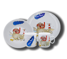 Laden Sie das Bild in den Galerie-Viewer, Geschirr-Set Brillant Seehund Taucher