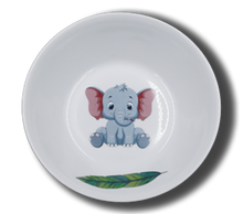 Laden Sie das Bild in den Galerie-Viewer, Schale aus Porzellan mit Namen und Elefant
