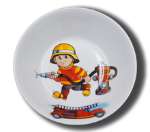 Laden Sie das Bild in den Galerie-Viewer, Schale aus Porzellan mit Namen und Feuerwehr