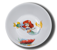 Laden Sie das Bild in den Galerie-Viewer, Schale aus Porzellan mit Namen und Meerjungfrau