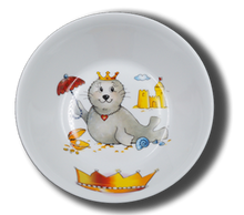 Laden Sie das Bild in den Galerie-Viewer, Schale aus Porzellan mit Namen und Seehund Prinzessin