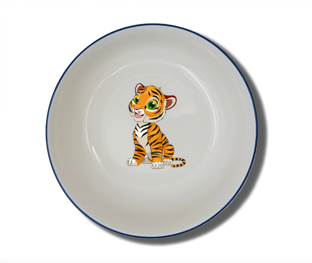 Schale Natur 15 cm Tiger