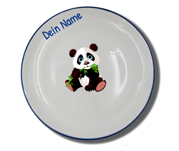 Teller Natur 20 cm NEU - Panda