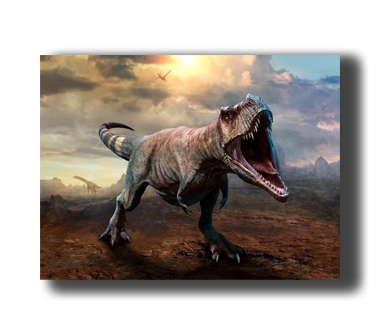 3D Poster Dinosaurier