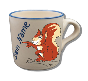 Name mug nature - Squirrel "Emil"