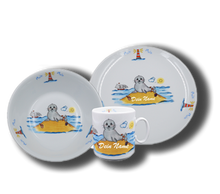 Load image into Gallery viewer, Tableware set brillant - Seal &quot;moin moin&quot;
