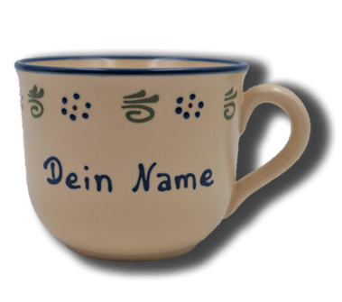 Tasse aus Keramik mit Namen in Ammerland extra groß