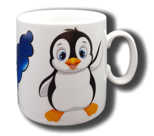 Name mug brillant - Penguin
