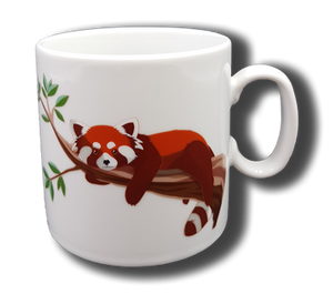 Name mug brillant - Red panda