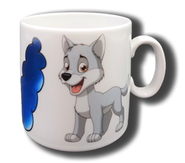 Name mug brillant - Wolf