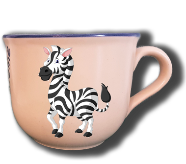 Jumbo name mug - Zebra