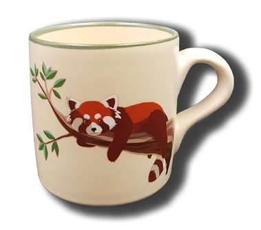 Name mug nature - Red panda