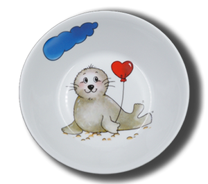 Schale Brillant Seehund Herz