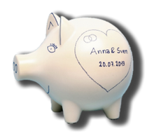 Load image into Gallery viewer, Piggy bank 25 cm - Wedding gift
