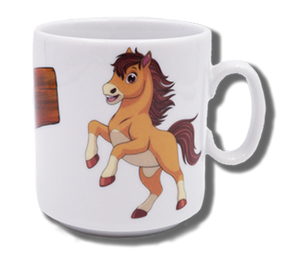 Name mug brillant - Horse