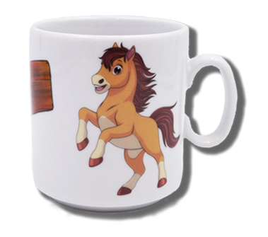 Name mug brillant - Horse