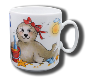Name mug brillant - Seal girl