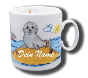 Name mug brillant - Seal "moin moin"