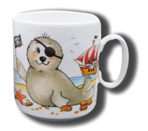 Name mug brillant - Seal pirate