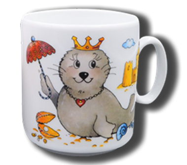 Name mug brillant - Seal princess