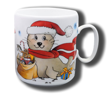 Printplanet® Tasse 'Karsten' Mit Motiv 'Sinnlos' – Personalisierter Kaffeebecher, 325 Ml, Blau