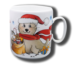 Name mug brillant - Seal christmas