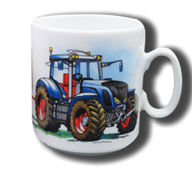 Name mug brillant - Tractor
