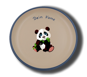 Plate nature 24 cm panda