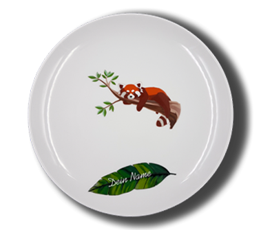 Plate brillant - Red panda