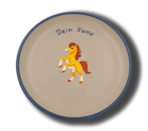Plate nature 24 cm - Horse